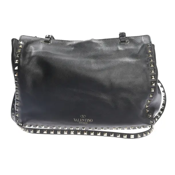Schultertasche in Schwarz, Leder, Valentino