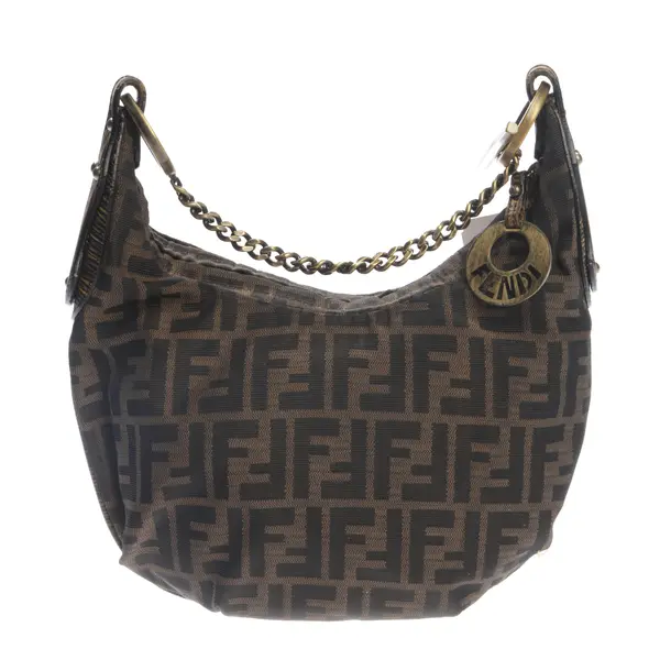 Schultertasche, in Mehrfarbig, Baumwolle, Fendi