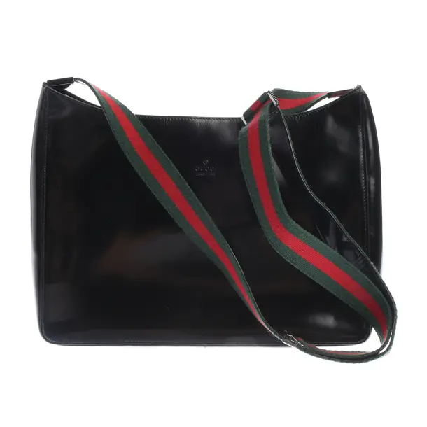 Schultertasche in Schwarz, Leder, Gucci