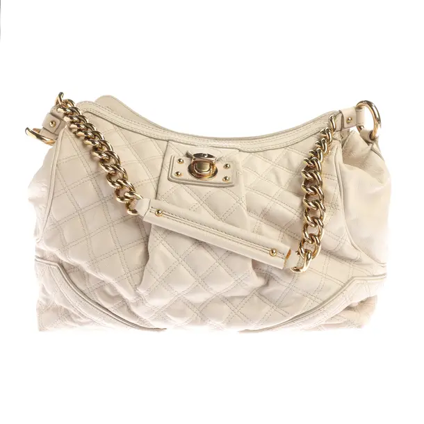 Schultertasche in Weiß, Leder, Marc Jacobs