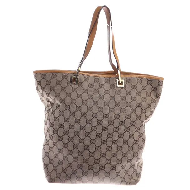 Shopper Bag in Brown, Cotton, Gucci