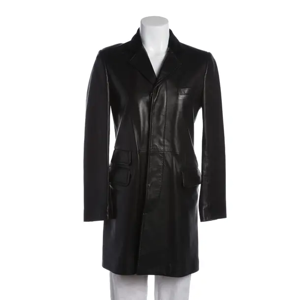 Leather Coat, in Black, Leather, Polo Ralph Lauren