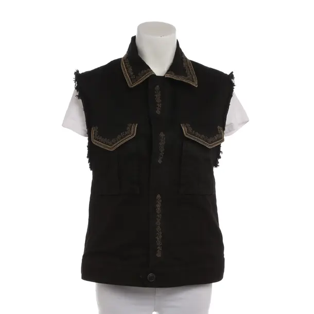Weste in Schwarz, Baumwolle, Saint Laurent