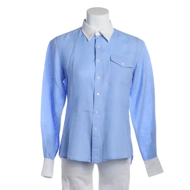Blouse in Blue, Linen, Polo Ralph Lauren