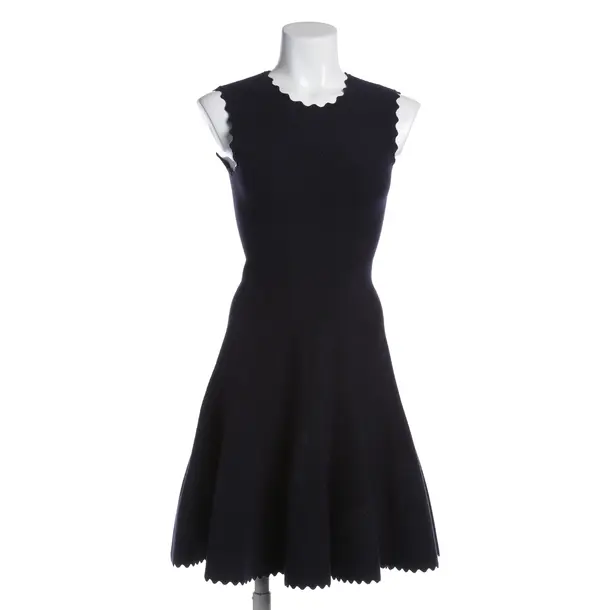 Kleid in Blau, Wolle, Alaia