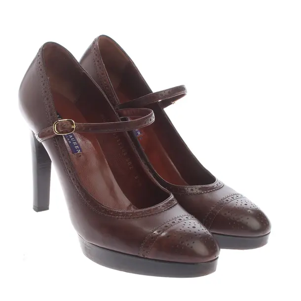 Pumps in Braun, , Ralph Lauren Purple Label