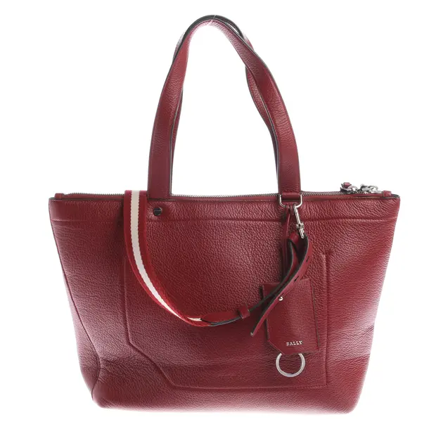 Shoulder Bag, in Red, Leather, Bally