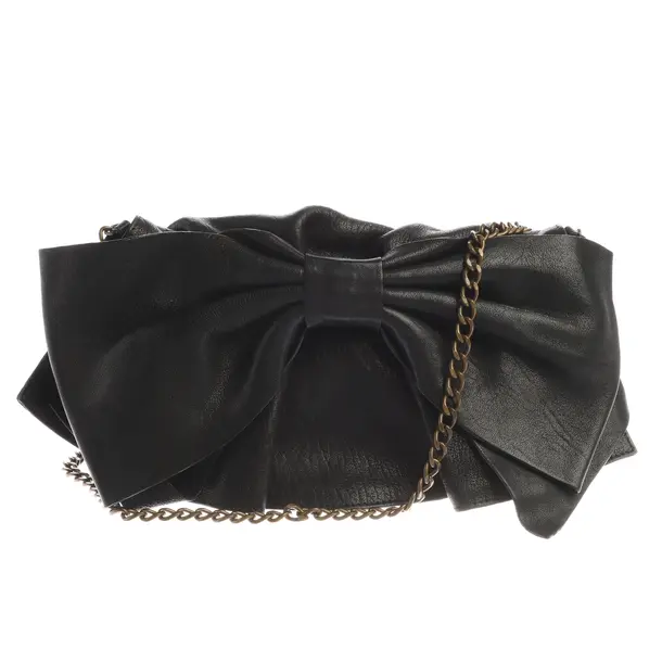 Evening Bag in Black, Leather, Red Valentino