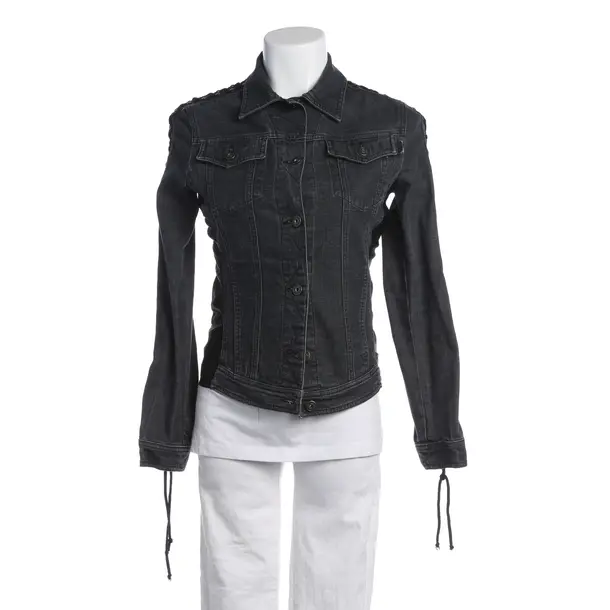 Denim Jacket in Black, Polyamide, Moschino