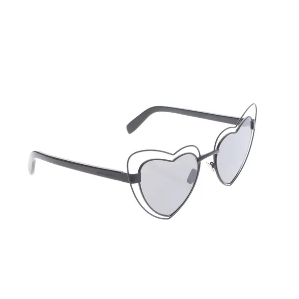Sonnenbrille in Schwarz, Kunststoff / Metall, Saint Laurent