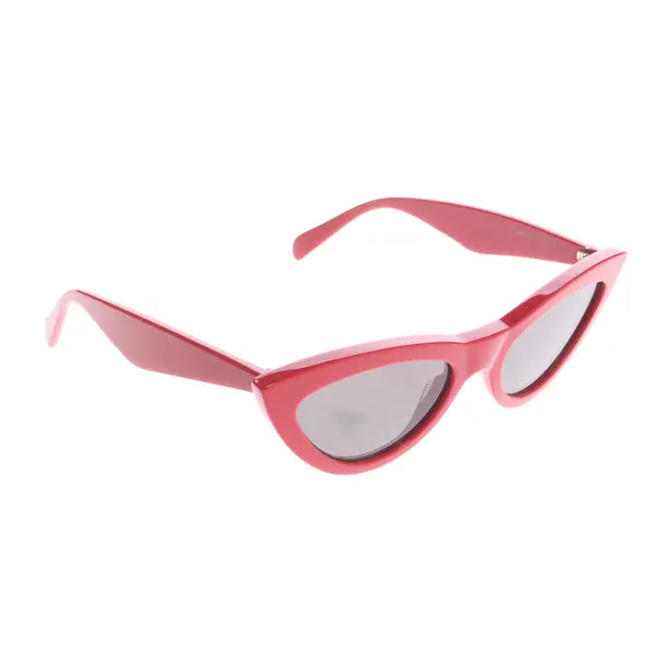 Sonnenbrille in Rot, Kunststoff, Céline