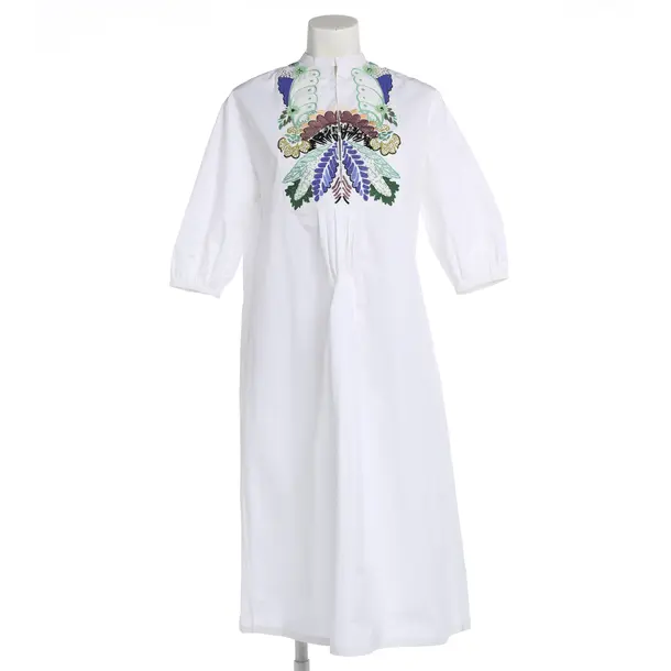 Kleid, in Weiß, Baumwolle, Valentino