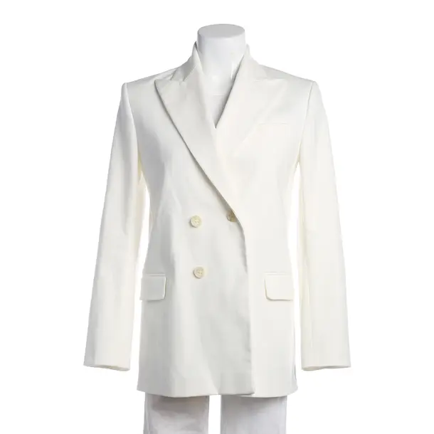 Blazer in White, Cotton, Red Valentino