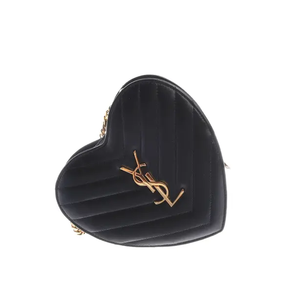 Evening Bag, in Black, Leather, Saint Laurent