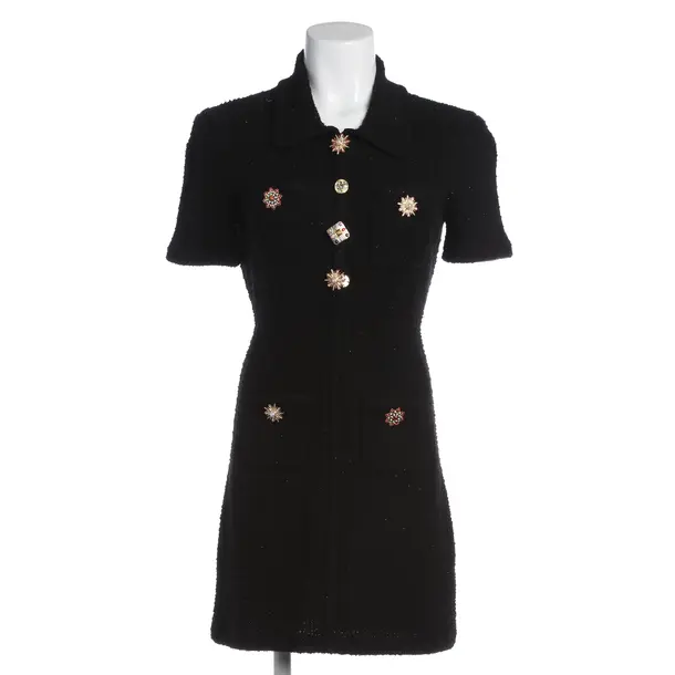 Kleid, in Schwarz, Viskose, self-portrait