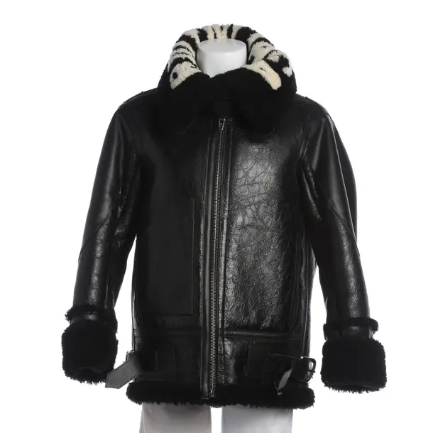 Lederjacke in Schwarz, Leder, Balenciaga
