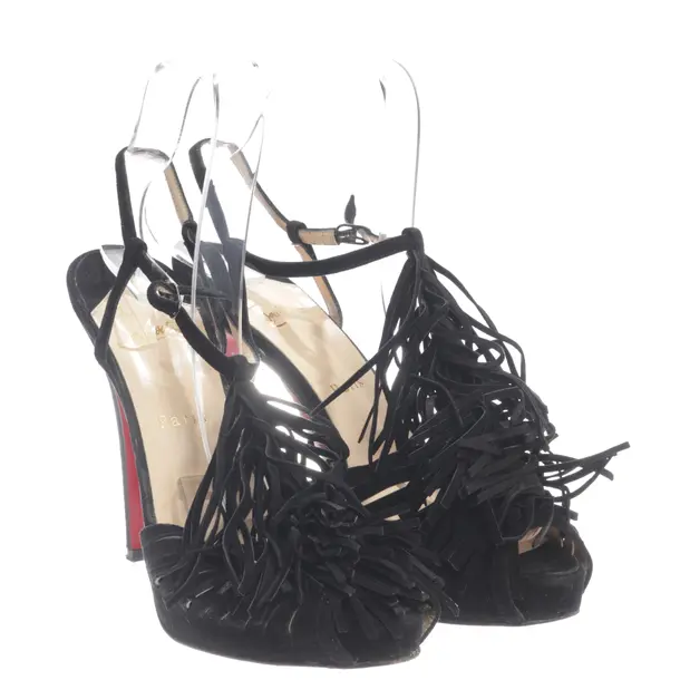 Heeled Sandals in Black, , Christian Louboutin