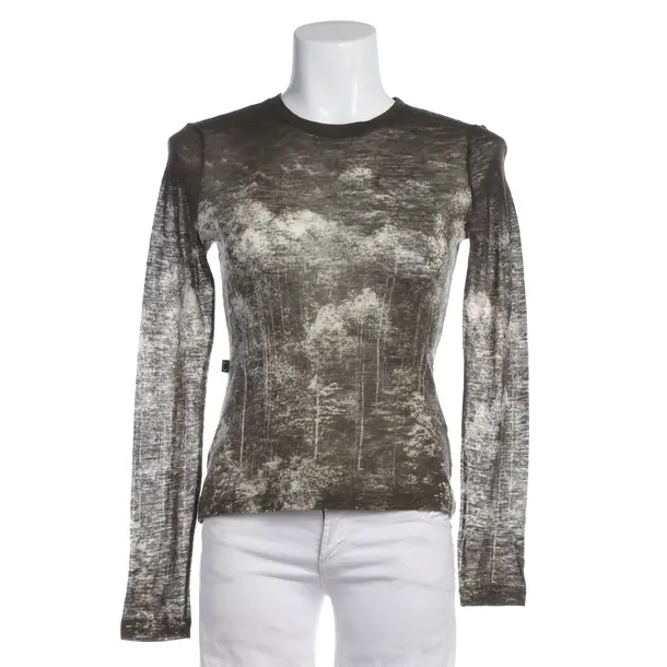 Long Sleeve Shirt in Green, Wool, Roberto Cavalli