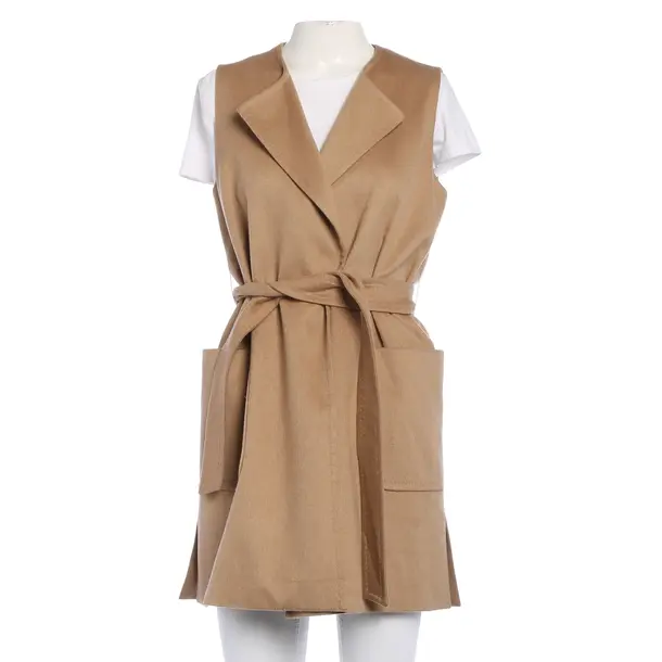 Gilet, in Marrone chiaro, Lana, Max Mara
