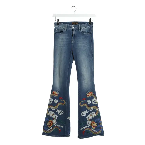 Flared Jeans in Blue, Cotton, Seafarer