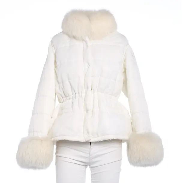 Winter Jacket in White, Polyamide, Blumarine