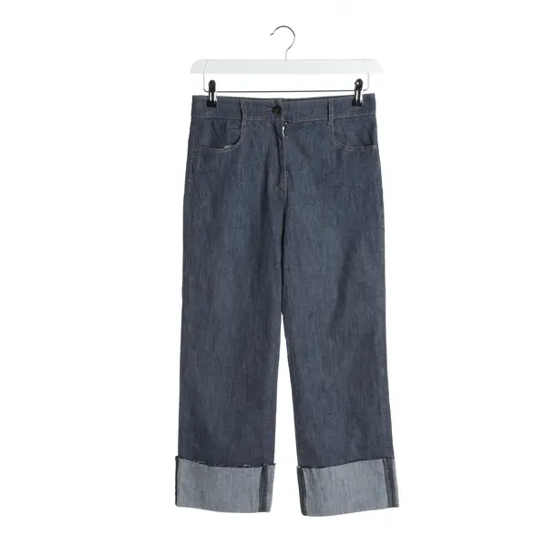 Straight Fit Jeans in Blue, Cotton, Peserico