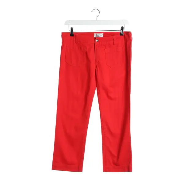 Straight Fit Jeans in Red, Cotton, Seafarer