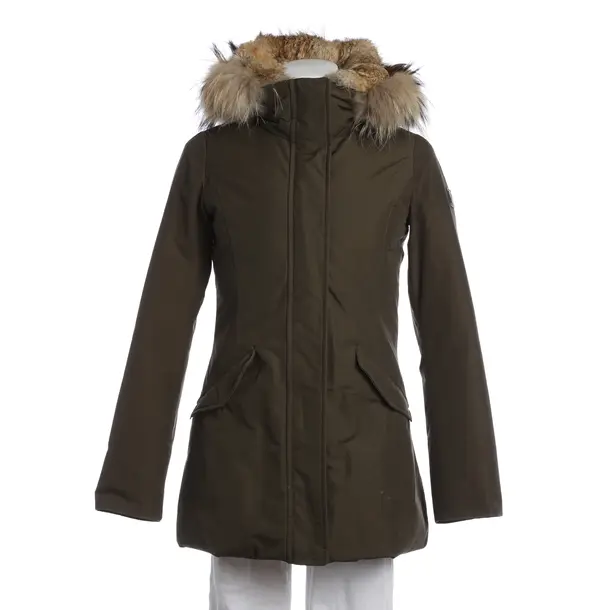 Winter Jacket in Green, Cotton, Woolrich