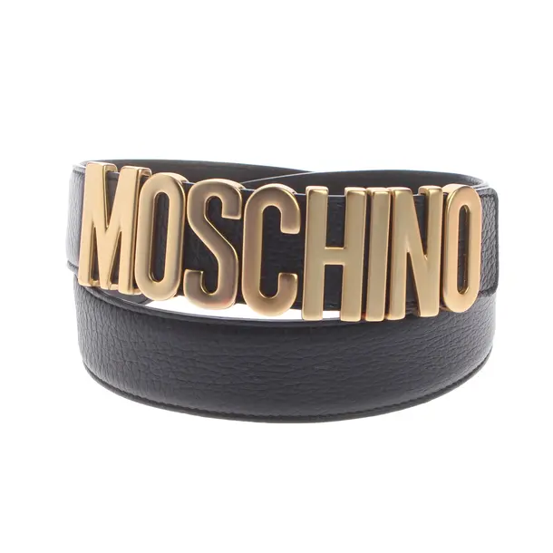 Belt in Black, Leather, Moschino