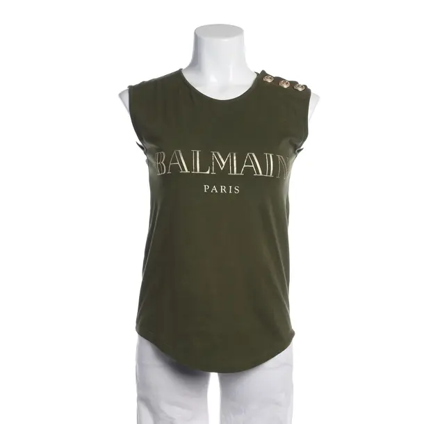 Top in Grün, Baumwolle, Balmain