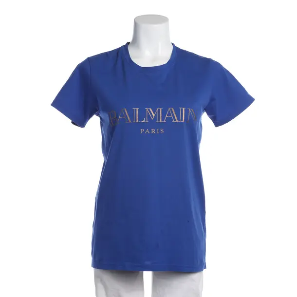 Shirt in Blau, Baumwolle, Balmain