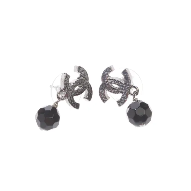 Ohrringe in Metallic, Metall (metallisch, metallisiert), Chanel