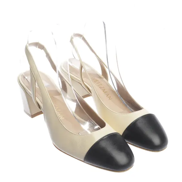Slingbacks in Weiß, , Stuart Weitzman