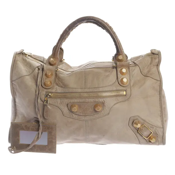 Handbag, in Beige, Leather, Balenciaga