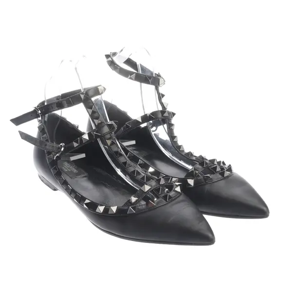 Flats in Black, , Valentino