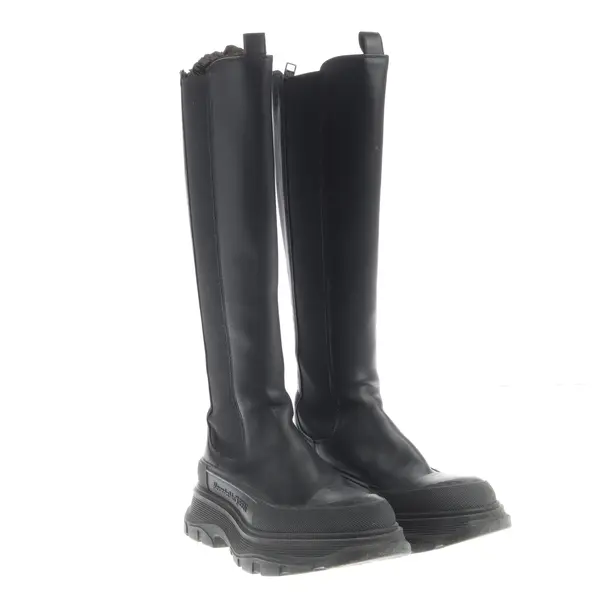 Stiefel, in Schwarz, Alexander McQueen