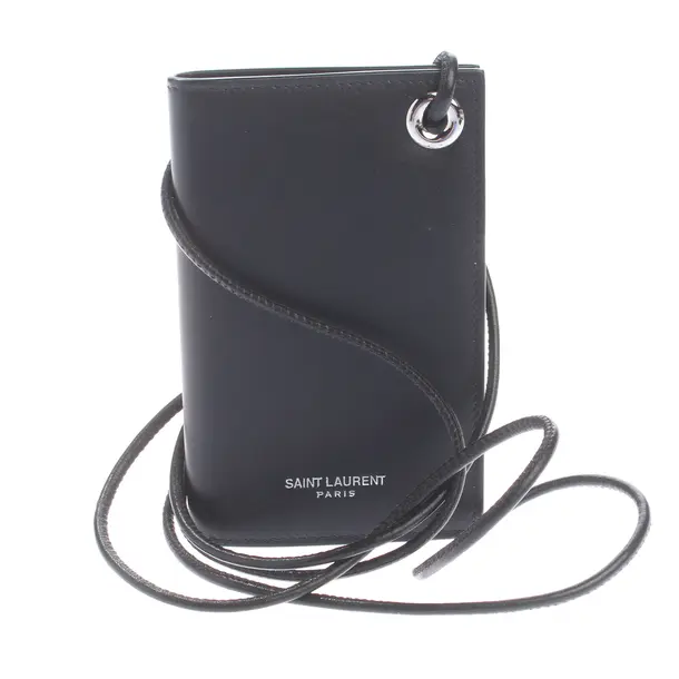Kartenetui in Schwarz, Leder, Saint Laurent