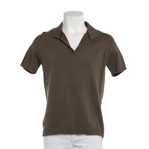 Poloshirt in Grün, Baumwolle, Roberto Collina