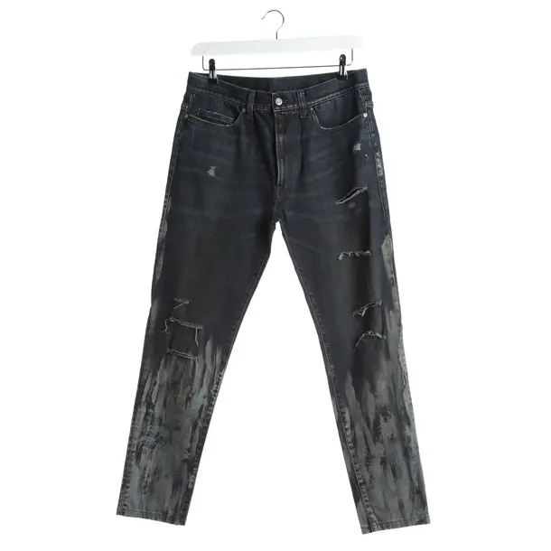Jeans Straight Fit in Blau, Baumwolle, HTC