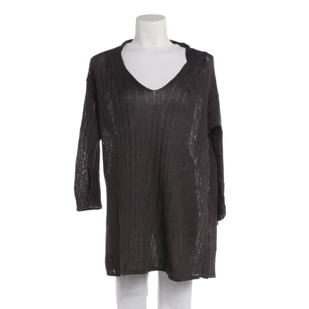 Pullover, in Dunkelgrau, Leinen, Max Mara