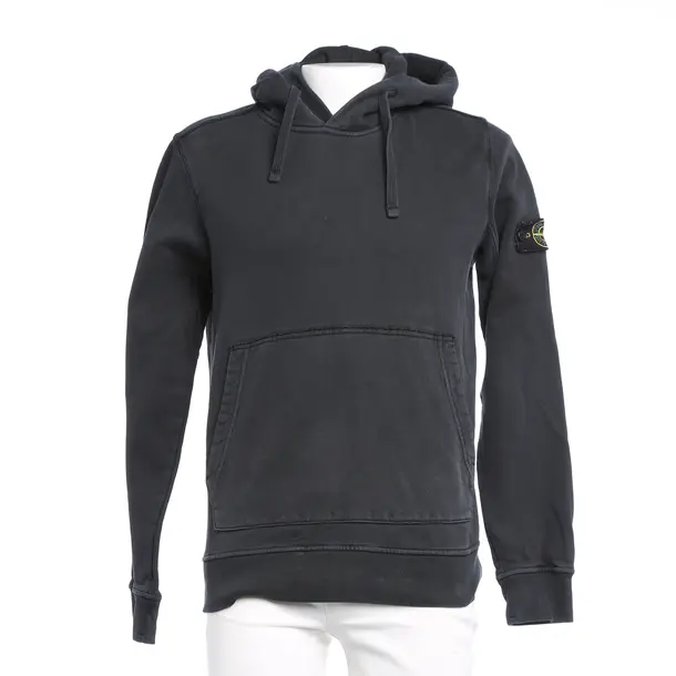 Hoodie in Schwarz, Baumwolle, Stone Island