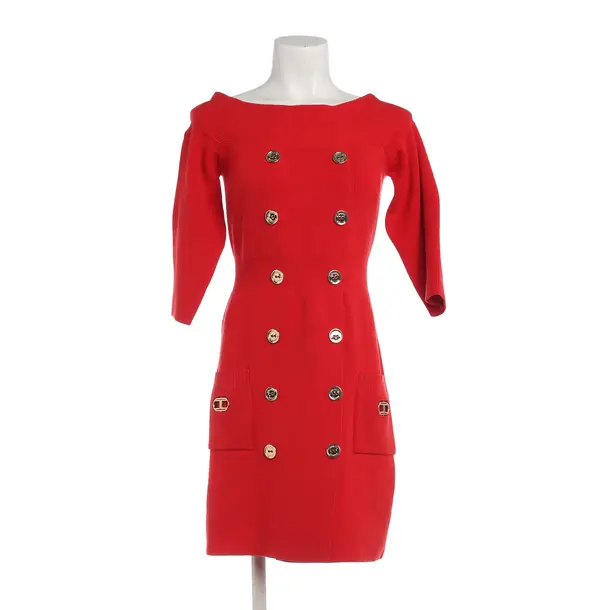 Cocktail Dress, in Red, Viscose, Elisabetta Franchi