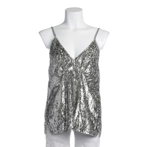 Top in Metallic, Polyester, Forte_Forte