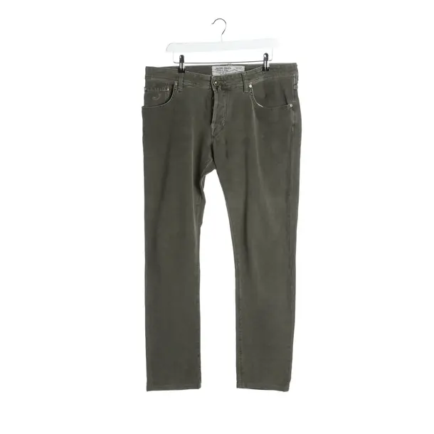 Jeans Straight Fit in Grün, Baumwolle, Jacob Cohen