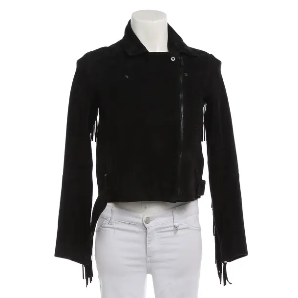 LeatherJacket in Black, Leather, 7 for all mankind