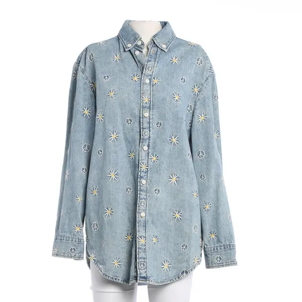 Camicia in denim, in Azzurro, Cotone, Sandro