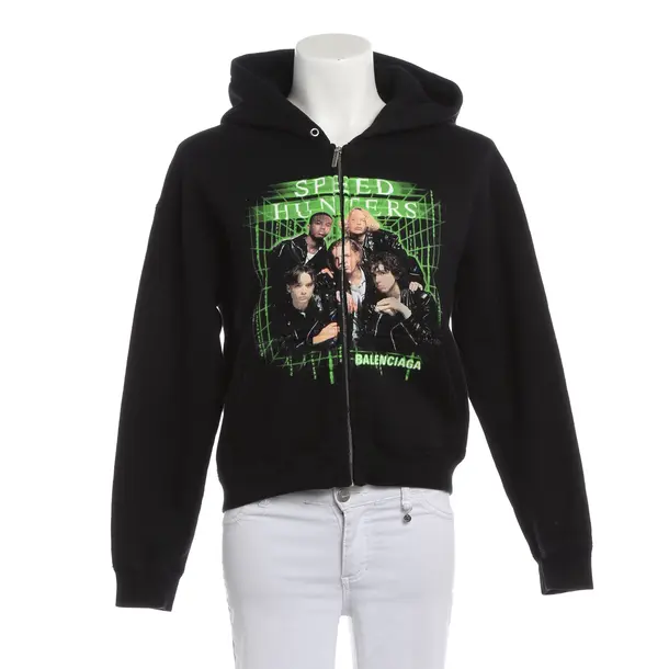 Sweatjacke, in Schwarz, Baumwolle, Balenciaga