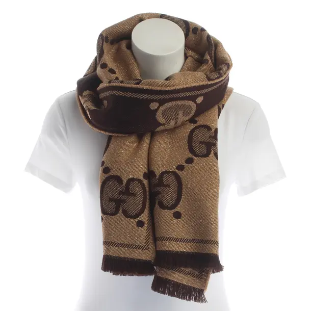 Sciarpa, in Marrone, Cotone, Gucci