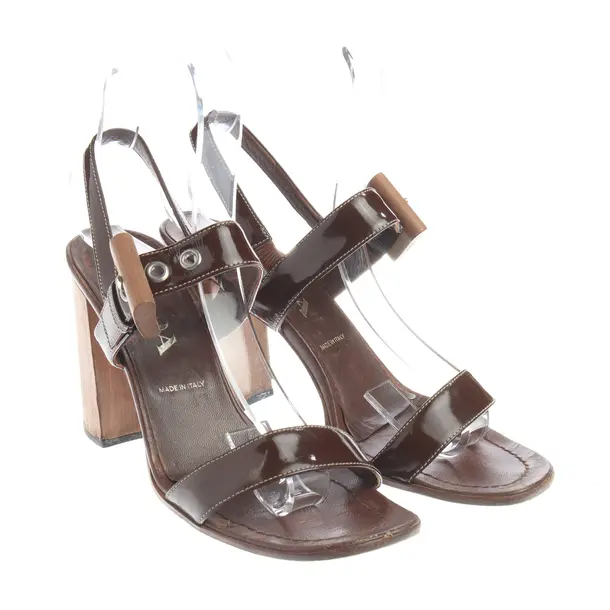 Heeled Sandals, in Brown, Prada