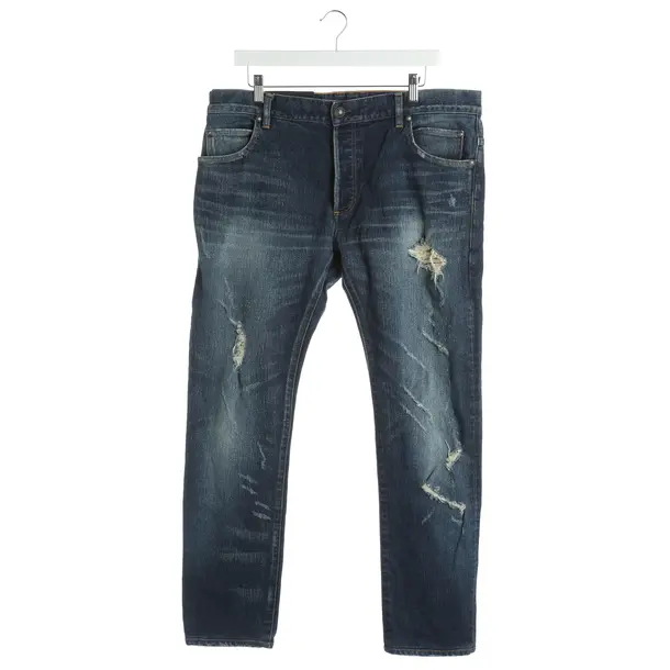 Jeans Straight Fit, in Blau, Baumwolle, Balmain